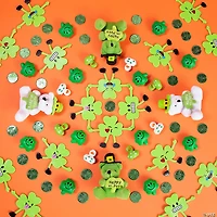 St. Patrick’s Day Emoji Shamrock Bendables - 24 Pc.