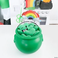 St. Patrick’s Day Green Stuffed Emoji Shamrocks - 12 Pc.