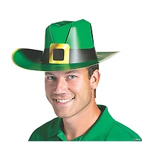 St. Patrick's Day Cardstock Cowboy Hats - 12 Pc.