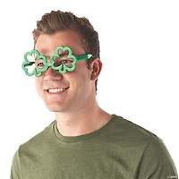 St. Patrick's Day Green Shamrock Glasses - 12 Pc.