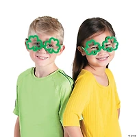 St. Patrick's Day Green Shamrock Glasses - 12 Pc.