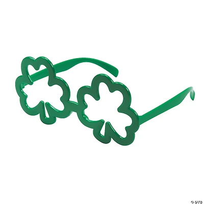 St. Patrick's Day Green Shamrock Glasses - 12 Pc.