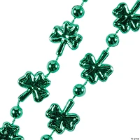 St. Patrick's Day Mini Shamrock Bead Necklaces - 12 Pc.