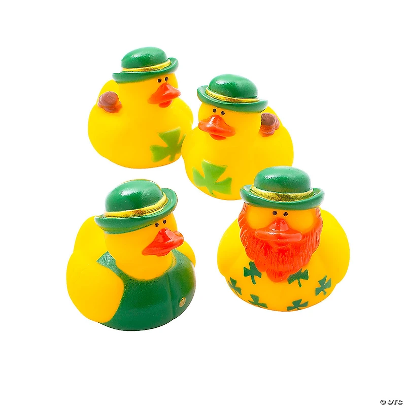 St. Patrick's Day Rubber Ducks - 12 Pc.
