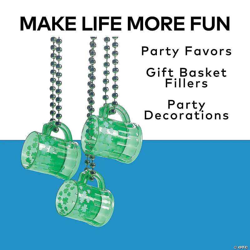 St. Patrick's Day Traveling BPA-Free Plastic Shot Glasses - 12 Ct.