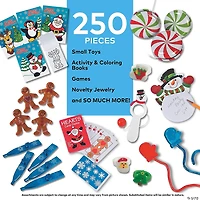 Super Mega Bulk 250 Pc. Happy Holiday Toy & Novelty Handout Assortment