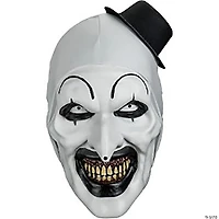 Terrifier™ Deluxe Art the Clown Plastic Mask - One Size