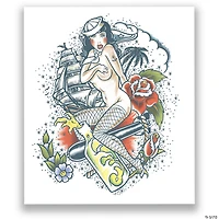 Tinsley Transfers Extra Large Sailor Temporary Tattoo
