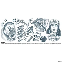 Tinsley Transfers Prison Thug Character Temporary Tattoos