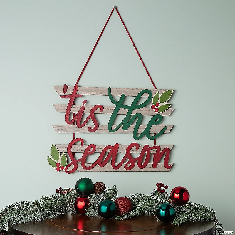 Tis the Season Christmas Wall Decoration