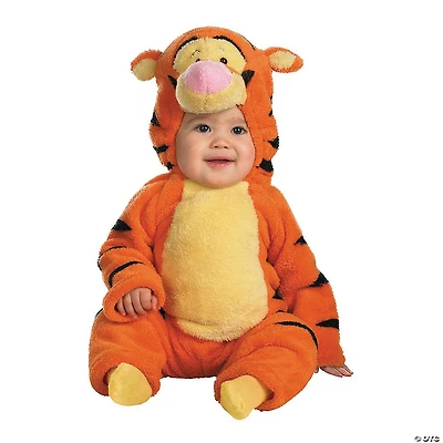 Toddler Deluxe Plush Winnie the Pooh Tigger Jumpsuit Costume