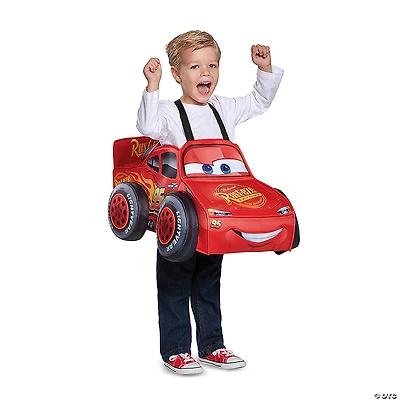 Toddler Disney Pixar's Lightning McQueen 3D Overlay Car Costume - One Size