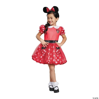 Toddler Girl’s Red Minnie Mouse Costume Dress