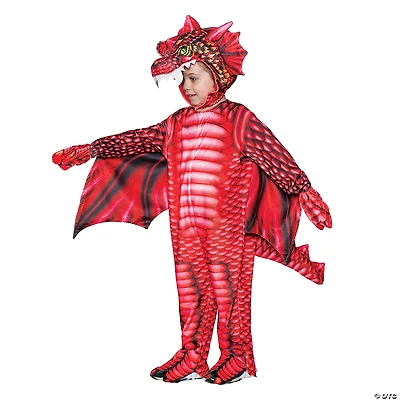 Toddler Red Dragon Printed