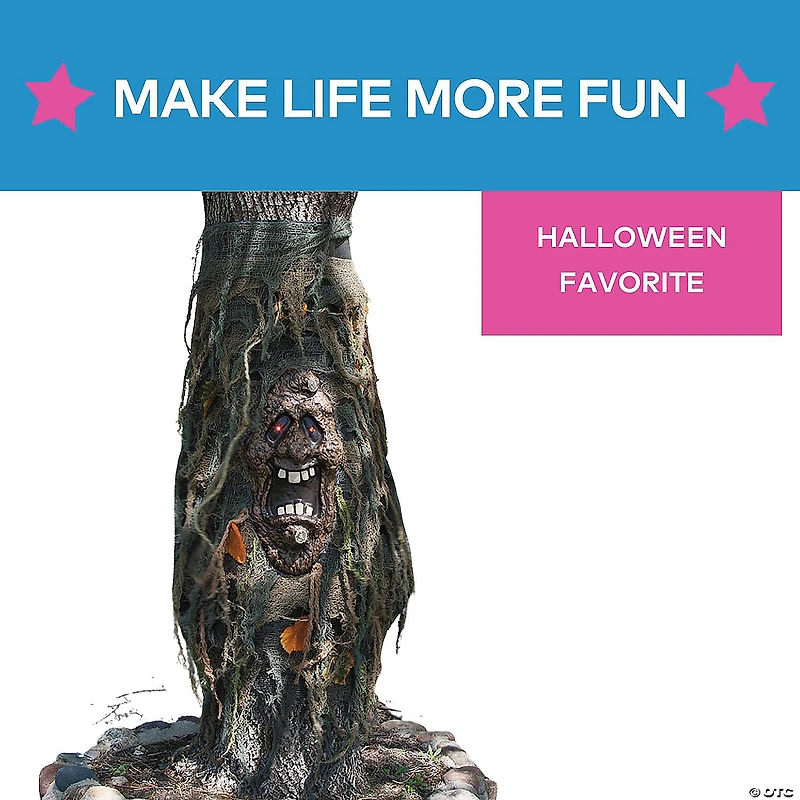 Tree Ghost with Light-Up Eyes Halloween Decoration
