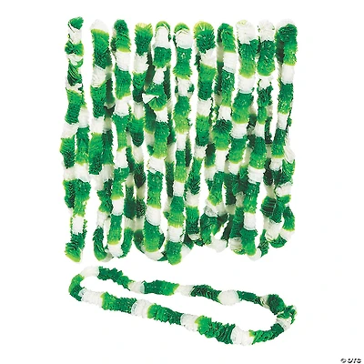 Tri-Color St. Patrick’s Day Plastic Leis - 12 Pc.