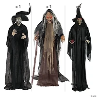 Trio of Witches Standing Halloween Decorations Kit - 3 Pc.