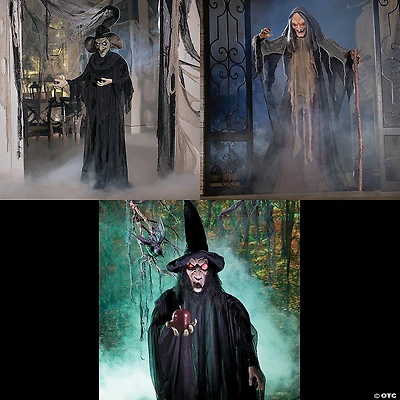 Trio of Witches Standing Halloween Decorations Kit - 3 Pc.