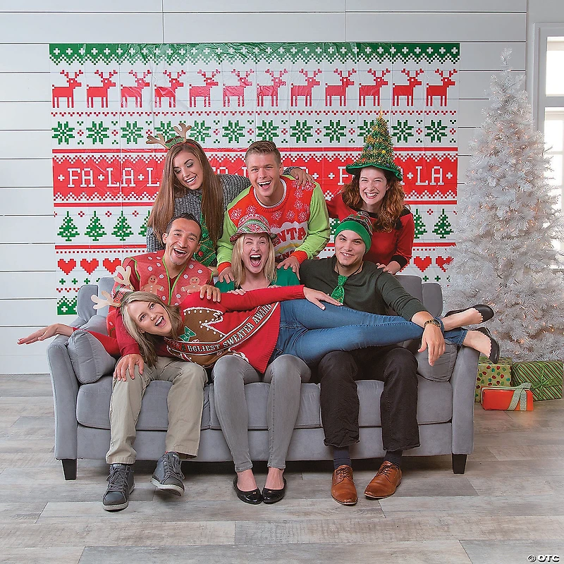 Ugly Sweater Backdrop - 3 Pc.