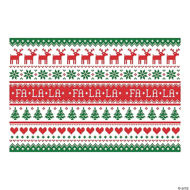 Ugly Sweater Backdrop - 3 Pc.