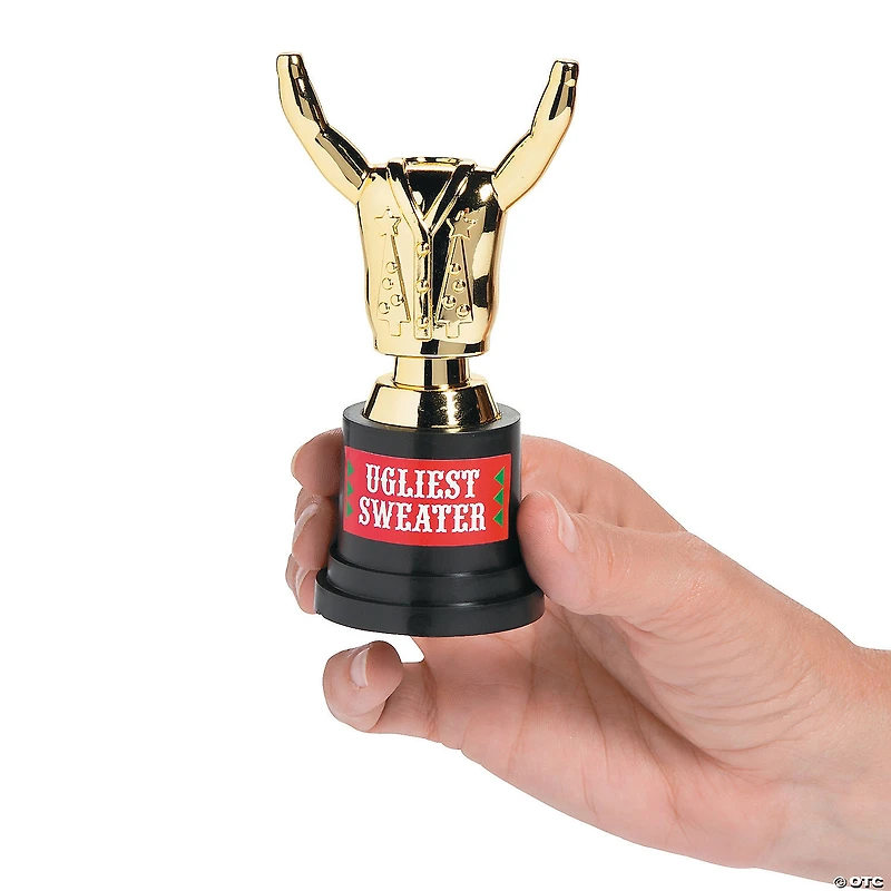 Ugly Sweater Costume Trophies - 12 Pc.
