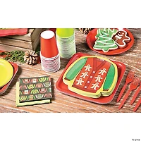 Ugly Sweater Party Sweater-Shaped Paper Dessert Plates - 8 Ct.