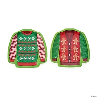Ugly Sweater Party Sweater-Shaped Paper Dessert Plates - 8 Ct.