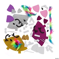 Unicorn Pumpkin Decorating Craft Kit - Makes 6