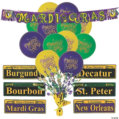 Value Mardi Gras Party Decorating Kit - 33 Pc.