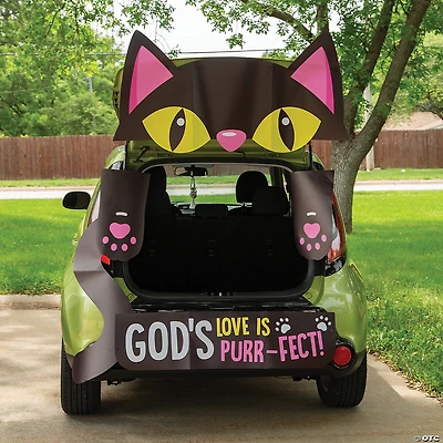 Value Religious Black Cat Trunk-or-Treat Decorating Kit - 5 Pc.