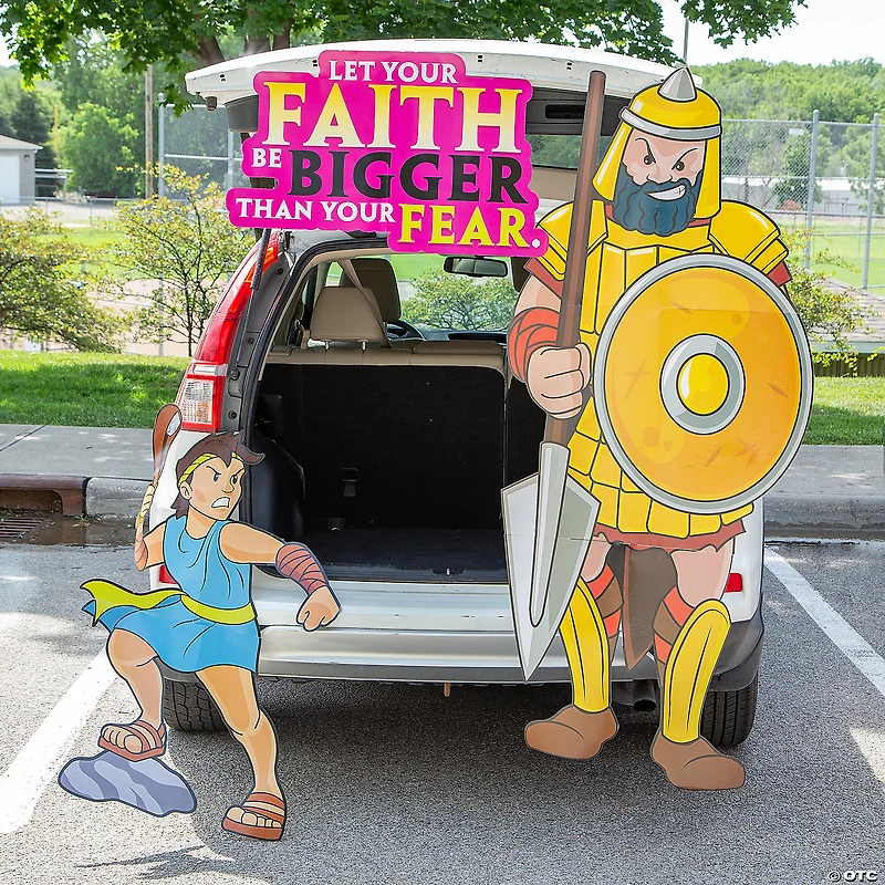 Value Religious Defeat Goliath Trunk-or-Treat Decorating Kit