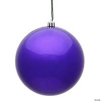 Vickerman 10" Purple Candy Ball Ornament