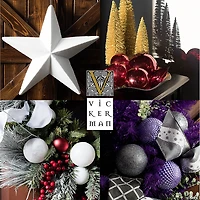 Vickerman 10" Purple Shiny Ball Ornament