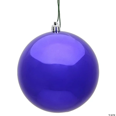 Vickerman 10" Purple Shiny Ball Ornament
