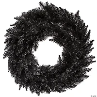 Vickerman 24" Black Fir Wreath - Unlit
