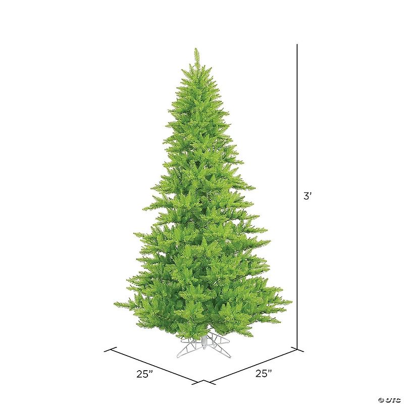 Vickerman 3' Lime Fir Artificial Christmas Tree, Unlit