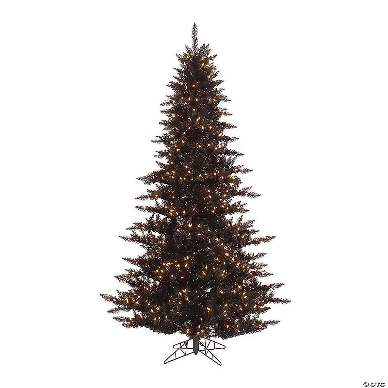 Vickerman 6.5' Black Fir Christmas Tree with Warm White LED Lights