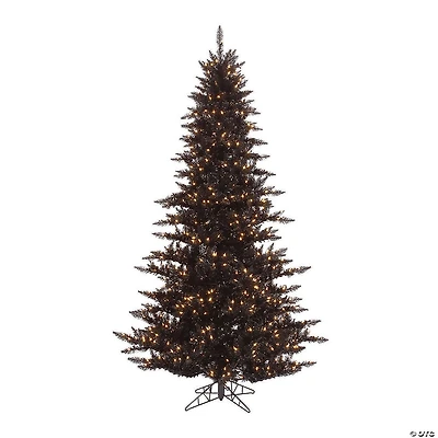 Vickerman 6.5' Black Fir Christmas Tree with Warm White LED Lights