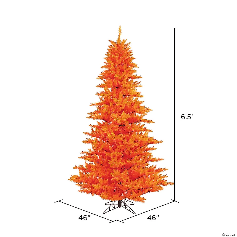 Vickerman 6.5' Orange Fir Christmas Tree - Unlit