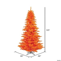 Vickerman 6.5' Orange Fir Christmas Tree - Unlit