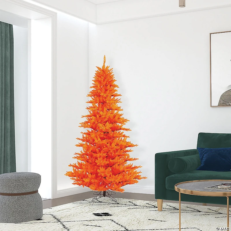 Vickerman 6.5' Orange Fir Christmas Tree - Unlit