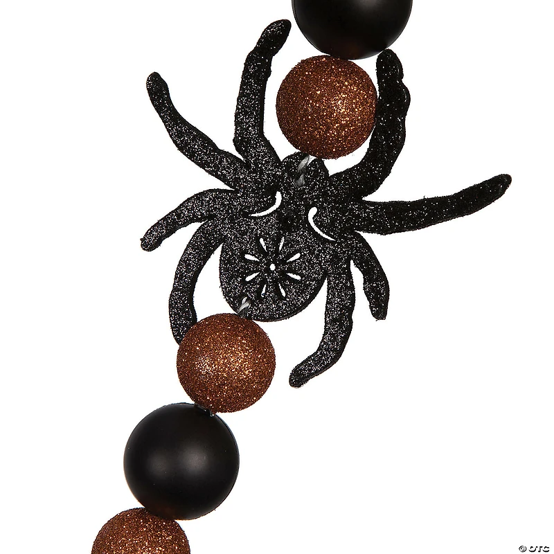 Vickerman 6' Orange and Black Halloween Garland.