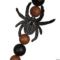 Vickerman 6' Orange and Black Halloween Garland.