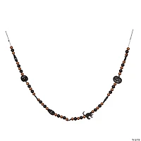 Vickerman 6' Orange and Black Halloween Garland.