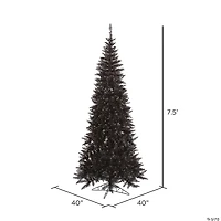 Vickerman 7.5' Black Fir Christmas Tree