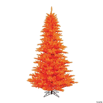 Vickerman 7.5' Orange Fir Christmas Tree with Orange LED Lights