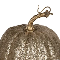 Vickerman 8" Champagne Pumpkins Assorted Set of 3.