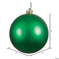 Vickerman 8" Green Matte Ball Ornament