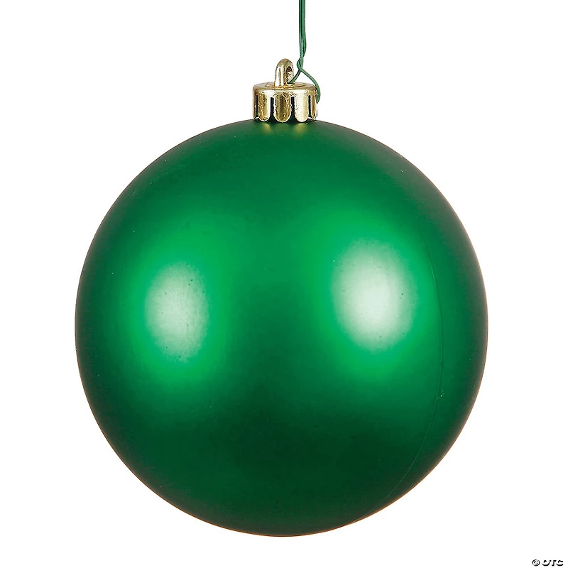 Vickerman 8" Green Matte Ball Ornament