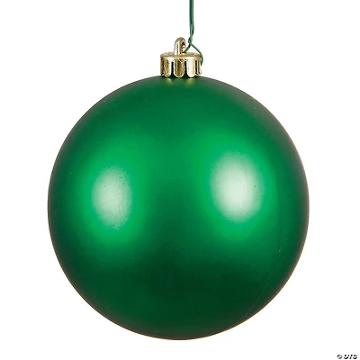 Vickerman 8" Green Matte Ball Ornament